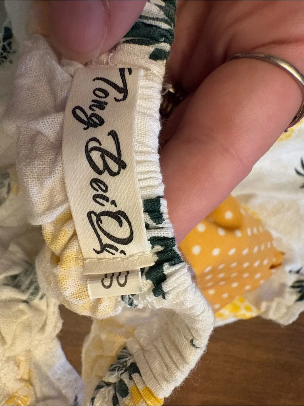 Pineapple Print Baby One-Piece Romper - White & Yellow